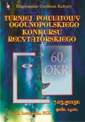 60 edycja Oglnopolskiego Konkursu Recytatorskiego