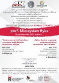 Spotkanie z prof. Mieczysawem Ryb