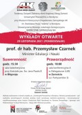 Wykad otwarty ministra edukacji i nauki prof. dr. hab. Przemysawa Czarnka pt. "Suwerenno"
