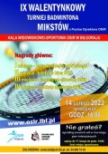 IX Walentynkowy Turniej Badmintona Mikstów