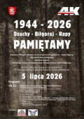 82. rocznica mordu partyzant�w w&nbsp;lesie na Rapach